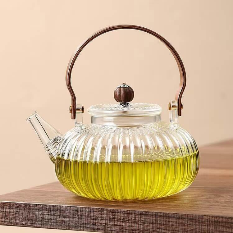800ml Clear Heat Resistant Glass Tea Kettle Teapot