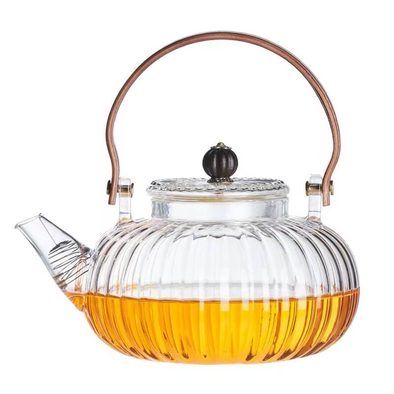 800ml Clear Heat Resistant Glass Tea Kettle Teapot