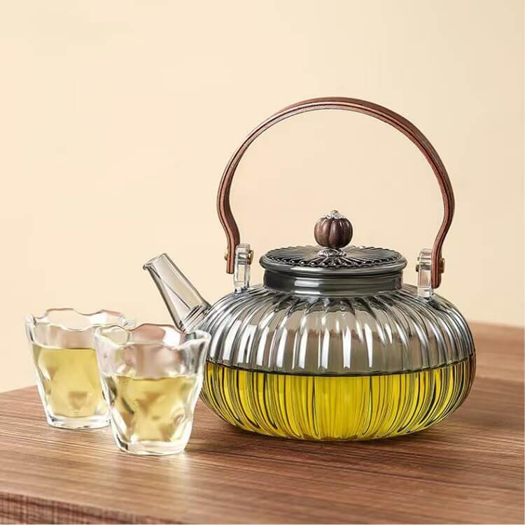 800ml Clear Heat Resistant Glass Tea Kettle Teapot