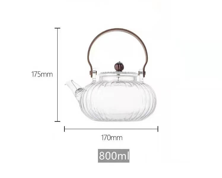 heat resistant glass kettle teapot