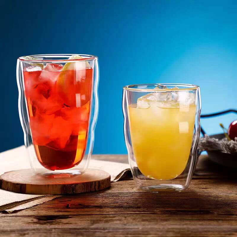 Clear Double Insulated Glass Espresso Tea Cup Coffee Mugs