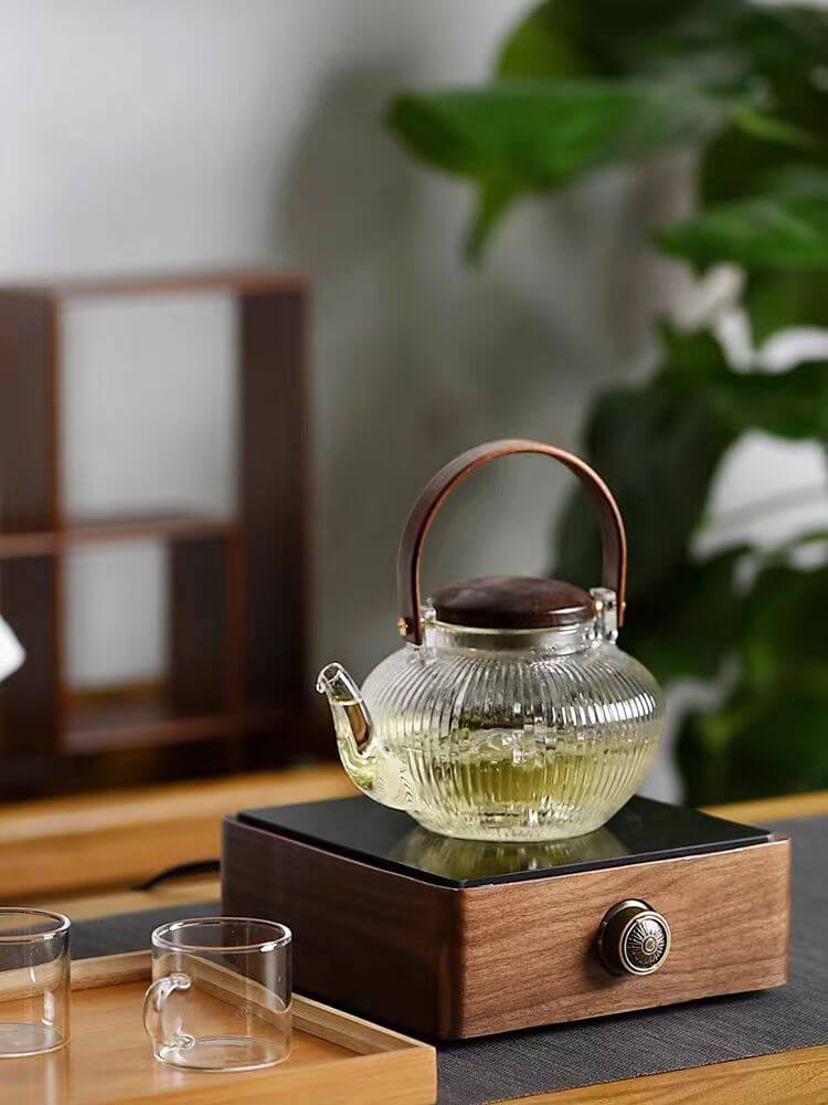 glass teapot strainer