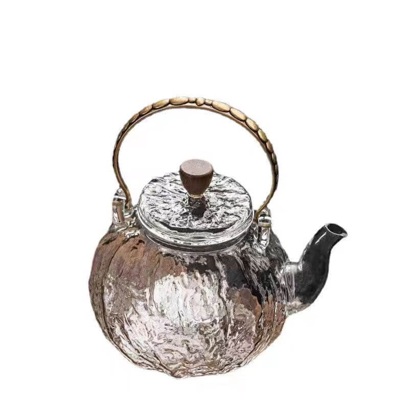 Stove Top Heat Resistant Glass Tea Kettle Infuser