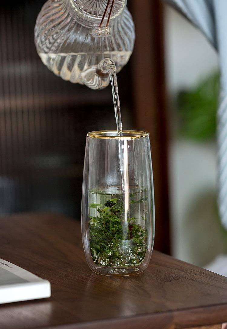 300ml Double Wall Insulated Glass Tea Cups