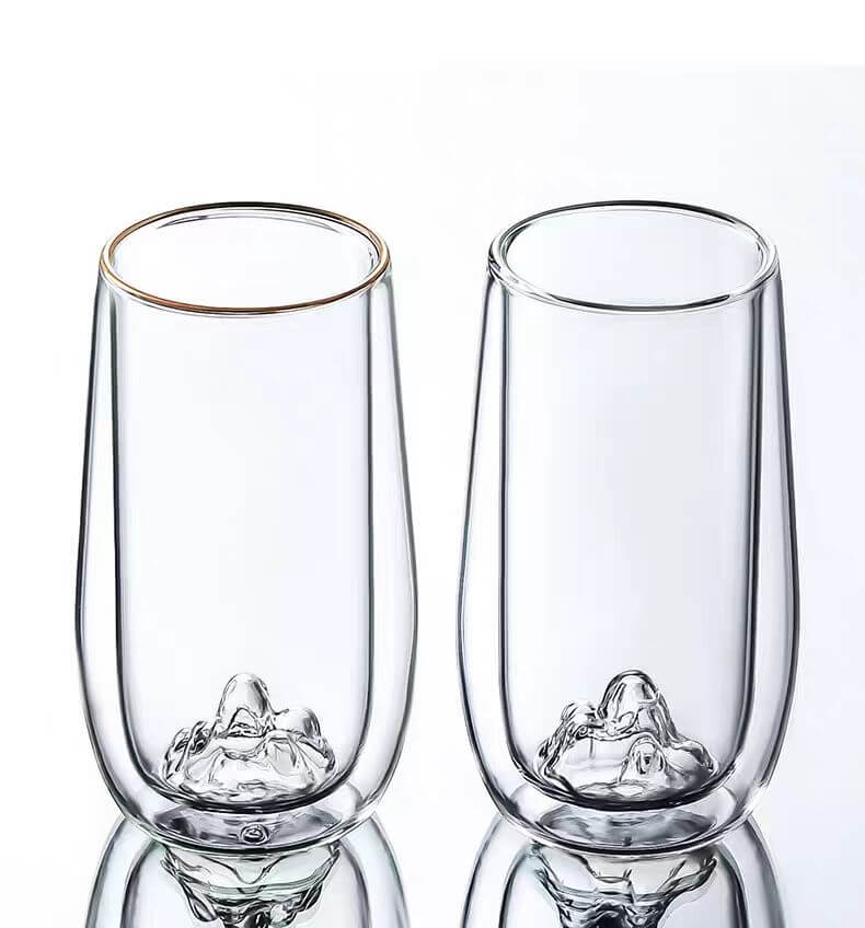 300ml Double Wall Insulated Glass Tea Cups