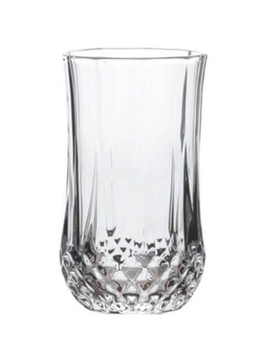Clear Double Wall Glass Cups For Whiskey Brandy Drinking