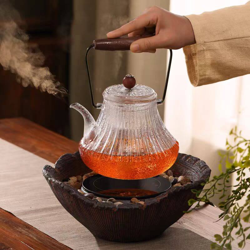Stovetop Induction Clear Glass Tea Kettle