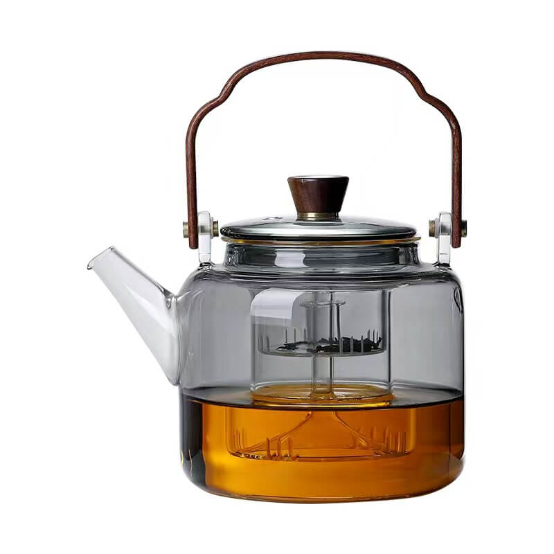 2 Cup Steeping Tea Bloom Glass Teapot