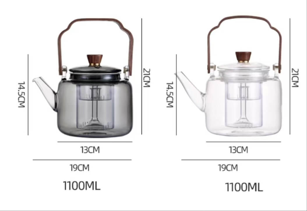 glass steeping teapot