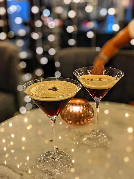 large silver style cocktail glasses goblet wine