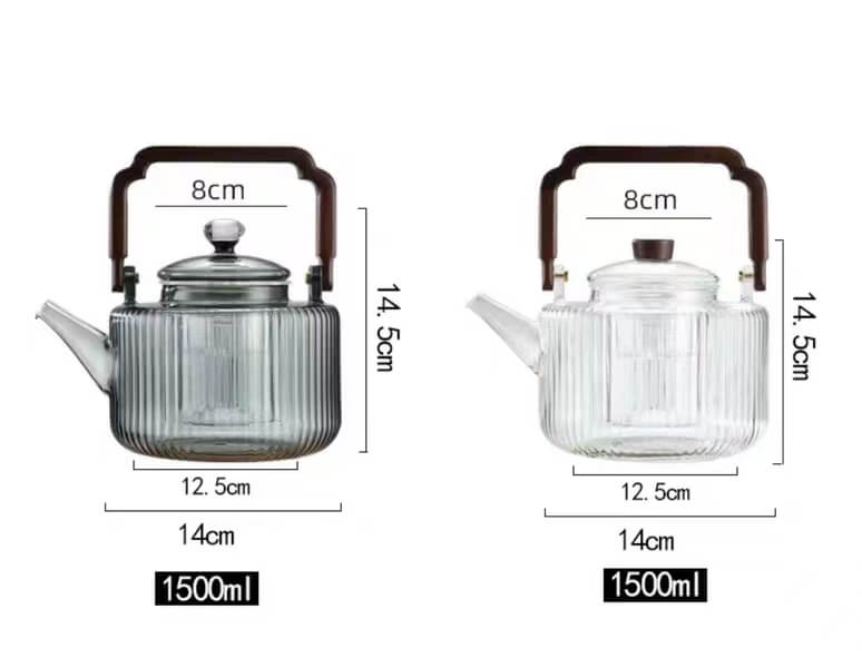 amber glass teapot