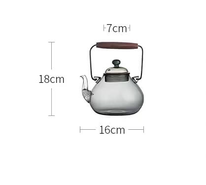 clear glass tea pots