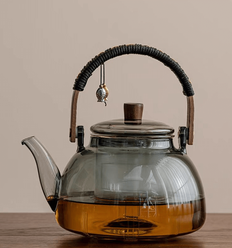 Stove Top Glass Tea Kettle Teapot With Infuser