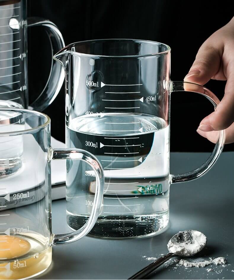 glass measuring cup with scale mark glass measuring cup with scale mark