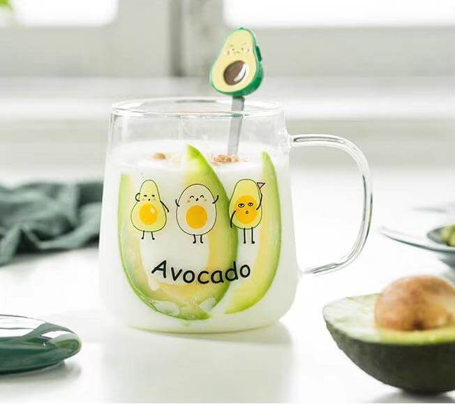 Tempered Glass Coffee Tea Tumblers Cup With Handle