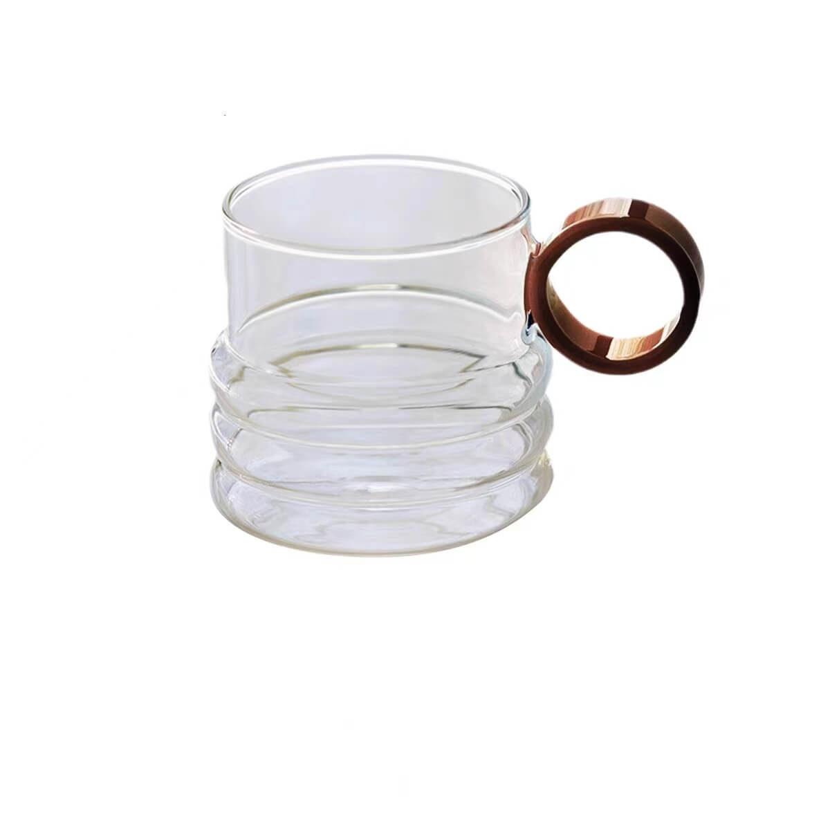 Clear Glass Hot Chocolate Coffee Milk Breakfast Mugs