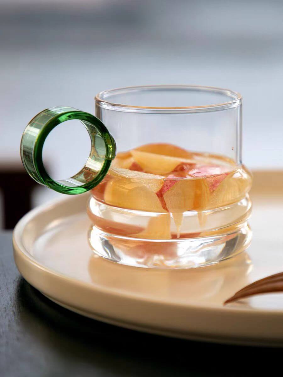 Clear Glass Hot Chocolate Coffee Milk Breakfast Mugs