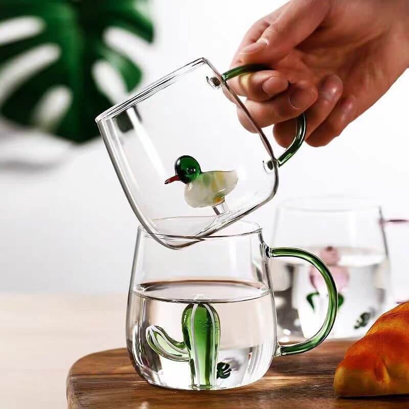 Clear Glass Tea Beer Beverage Juice Water Drinking Mugs