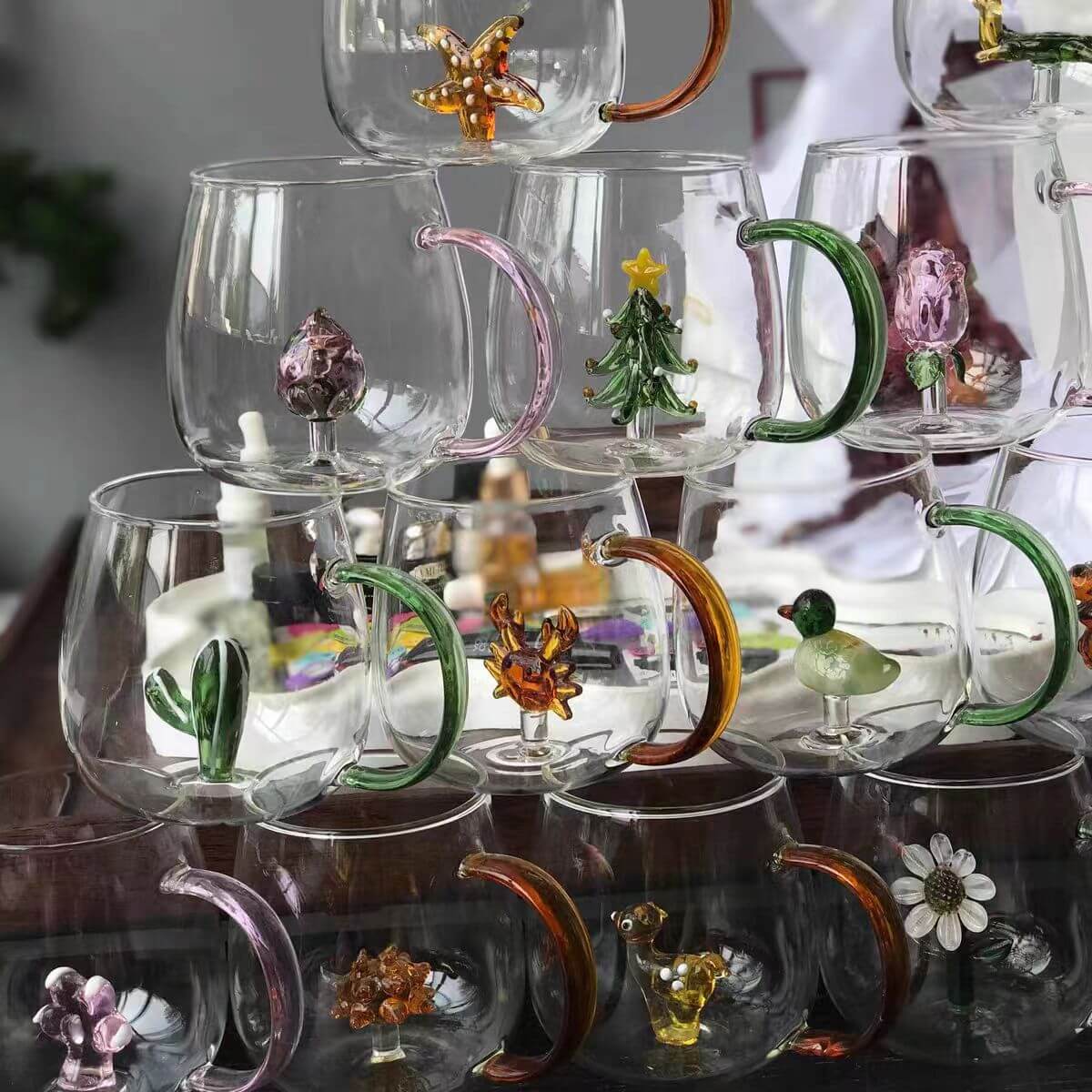 glass mugs