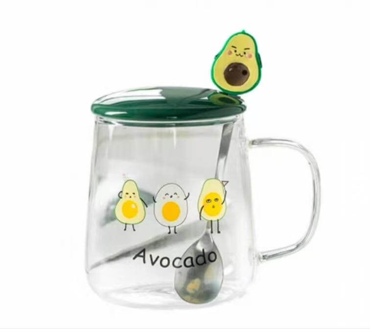 Tempered Glass Coffee Tea Tumblers Cup With Handle