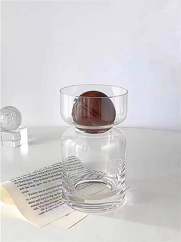 Unique Glass Iced Coffee Cup Tumblers