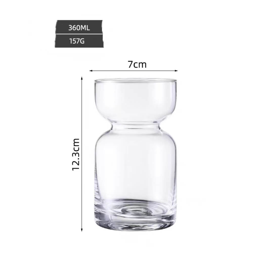 Unique Glass Iced Coffee Cup Tumblers