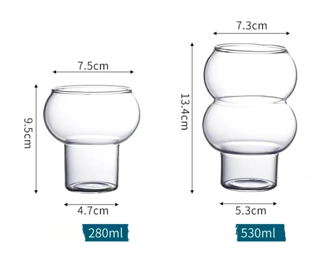 Iced Glass Espresso Coffee Juice Cups