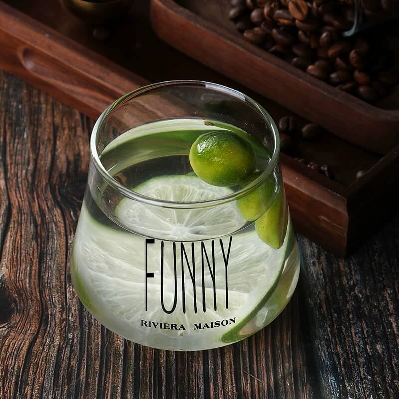 Clear Glass Cocktail Iced Tea Drinking Tumblers