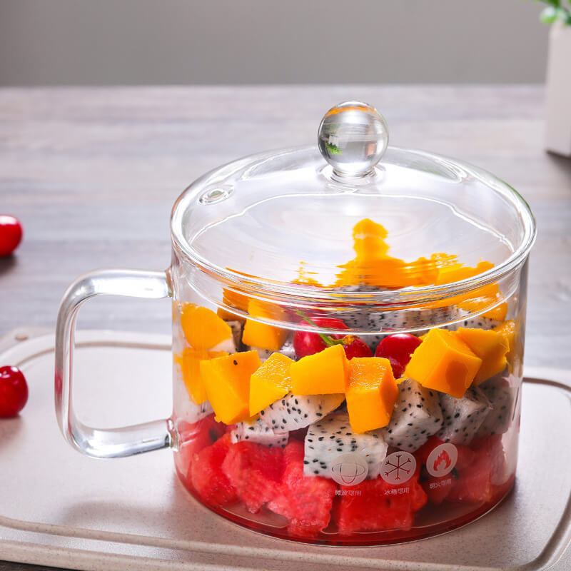 Cooking Glass Cookware Vessels Ware Pots With Lids