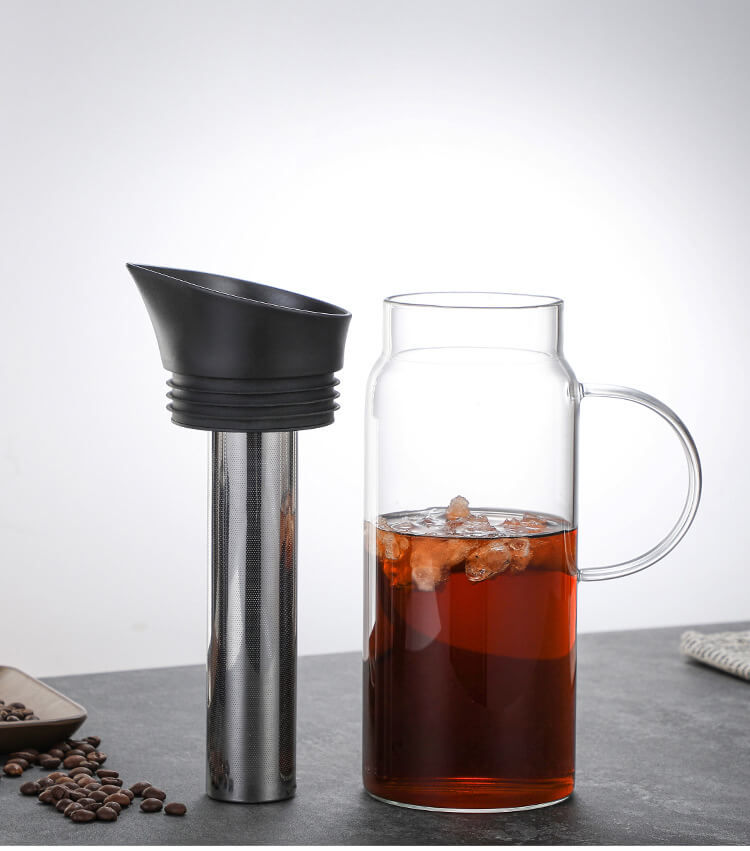 High borosilicate cold and hot glass cold brew pot large capacity cold kettle