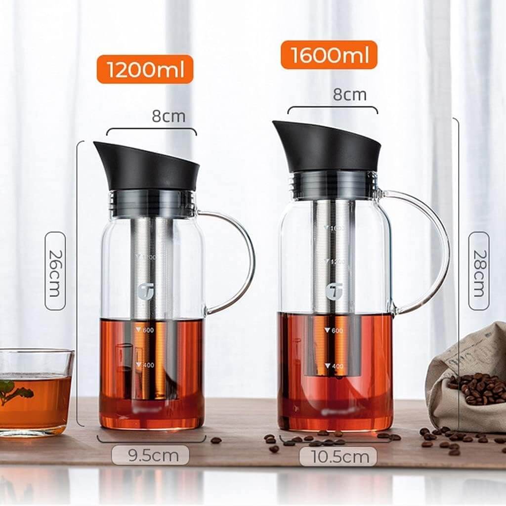 High borosilicate cold and hot glass cold brew pot large capacity cold kettle