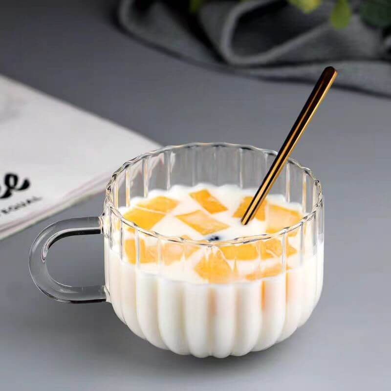 glass drinking cup
