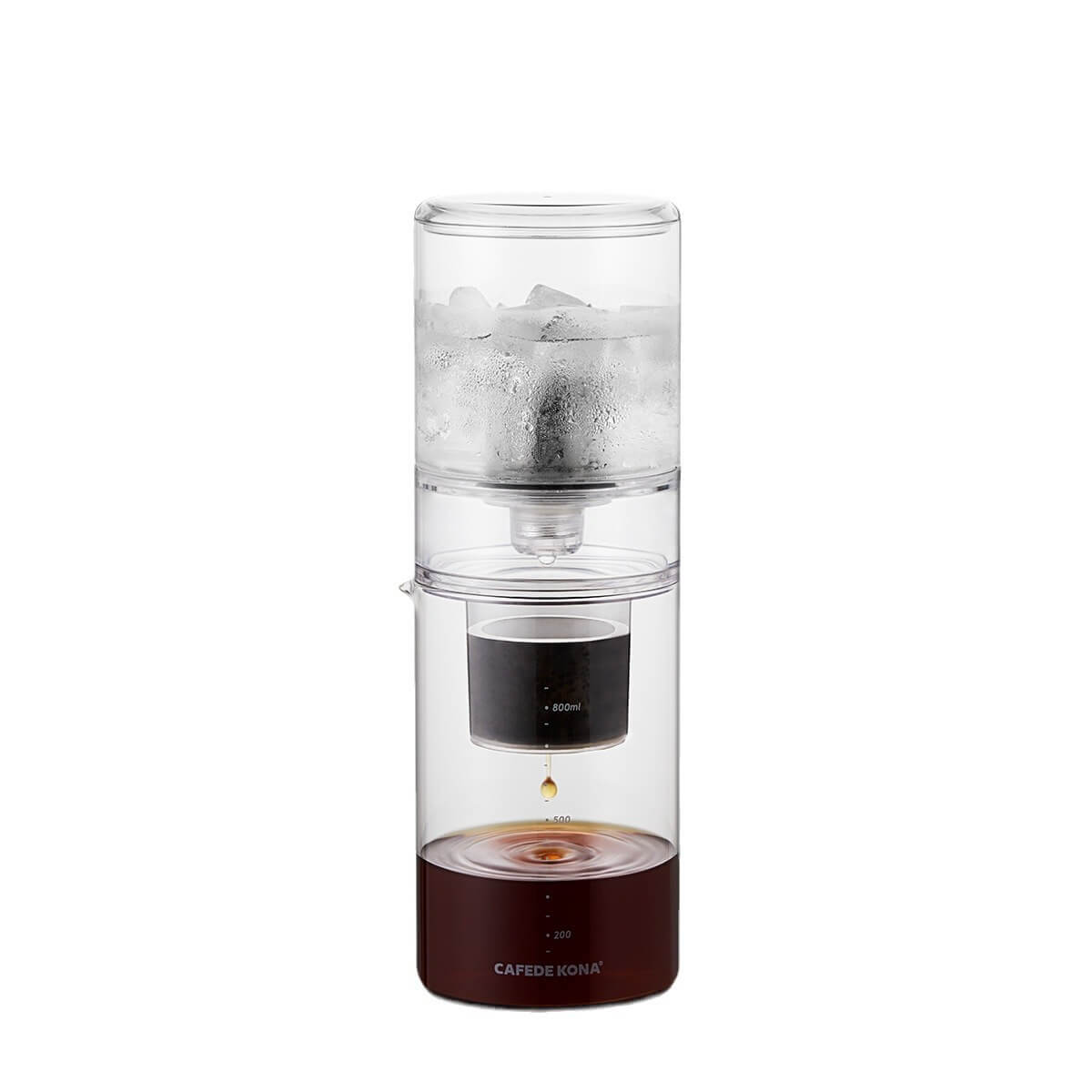 Household Portable Glass Drip Ice Brewing Pot Concentrated Drip Cold Brew Coffee Machine