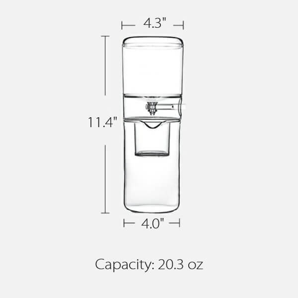 Household Portable Glass Drip Ice Brewing Pot Concentrated Drip Cold Brew Coffee Machine