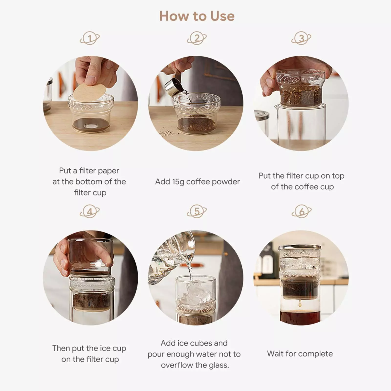 Ice Cold Brew Drink Drip Pot for Homemade Ice Coffee Maker Espresso Drip Filter 300ml Travel Cold Brew Coffee Maker