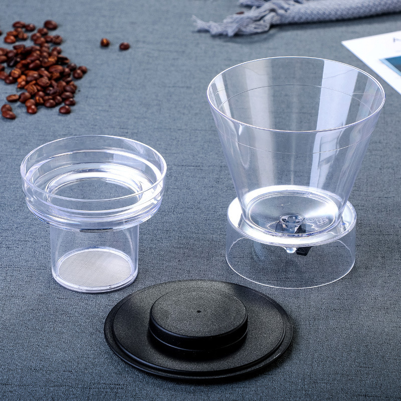Logo Creative tools Glass Coffee Maker Regulatable Dripper Filter Cold Brew Pots Iced Brewer Percolators Ice Drip Coffee Pot