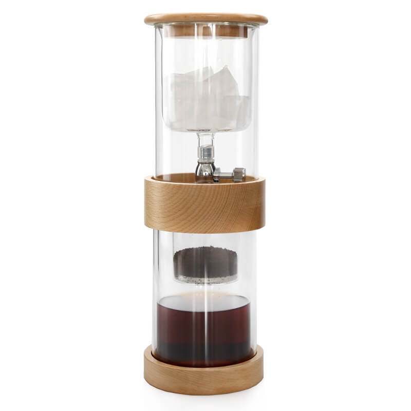 Portable Borosilicate Glass Iced Drip Coffee Maker Glass Pitcher 500ml Cold Brew Coffee