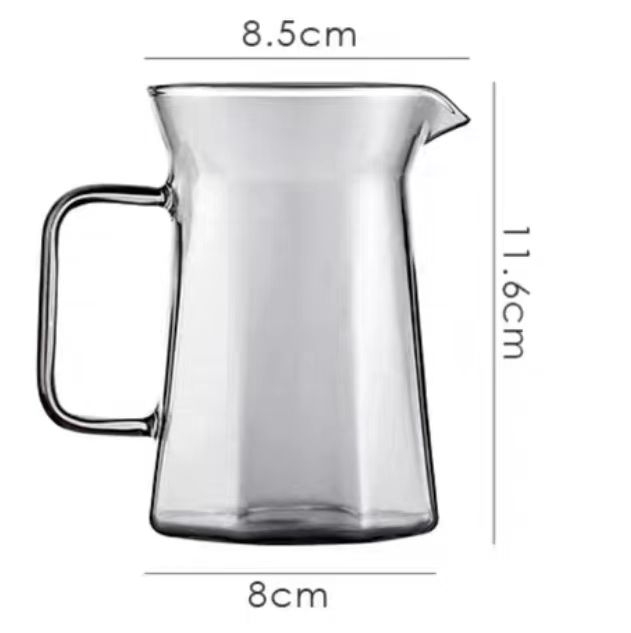 New Arrival Simple Design Top Quality 350-500ml Handmade clear flower tea brewer Coffee and teapot