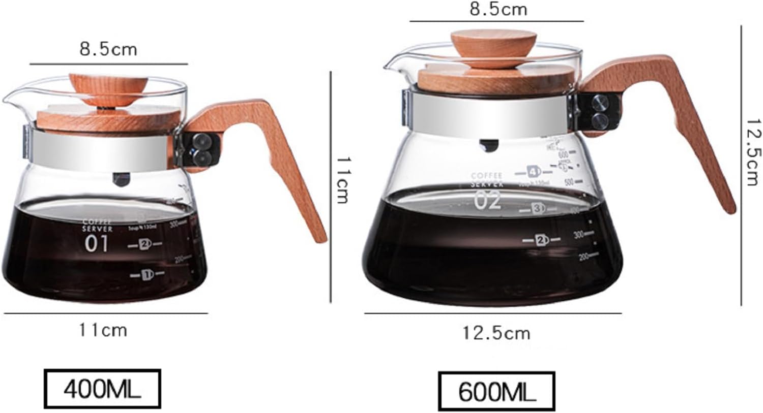 Drip coffee pot Heat Resistant Glass Hand Drip Coffee Pot coffee server Teapot