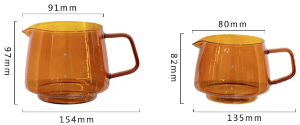 Coffee & Tea Set 600ml High Borosilicate Glass Coffee Drip Pot