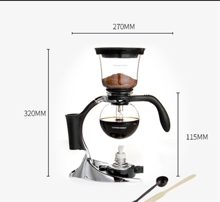 Syphon Coffee Maker New Style Vacuum Glass Siphon Pot Percolators 1-3 people Siphon Coffee Maker