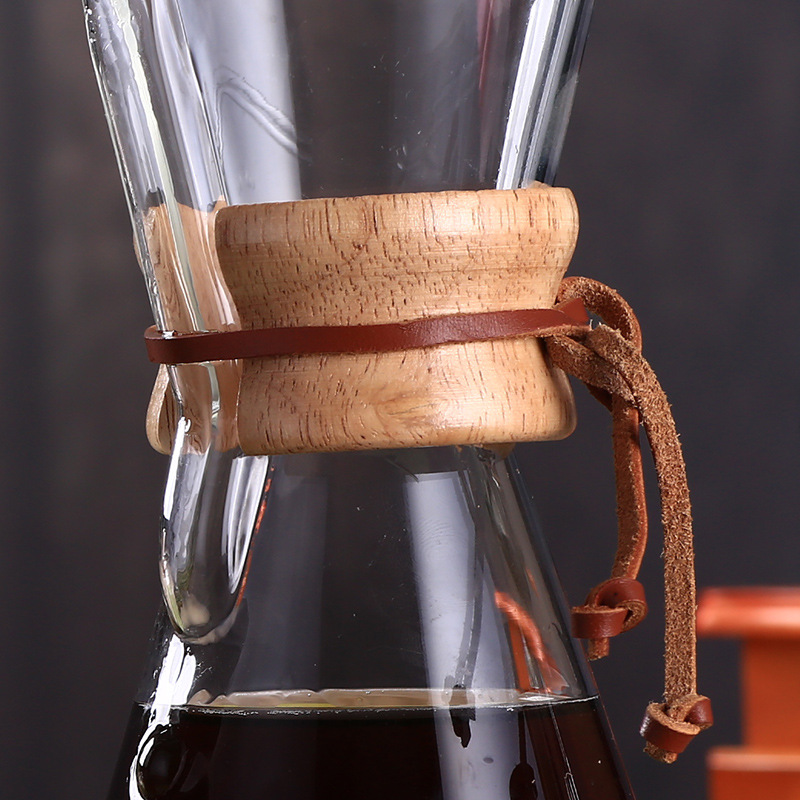 600ml borosilicate heat resistant clear glass cold brew coffee maker coffee pot