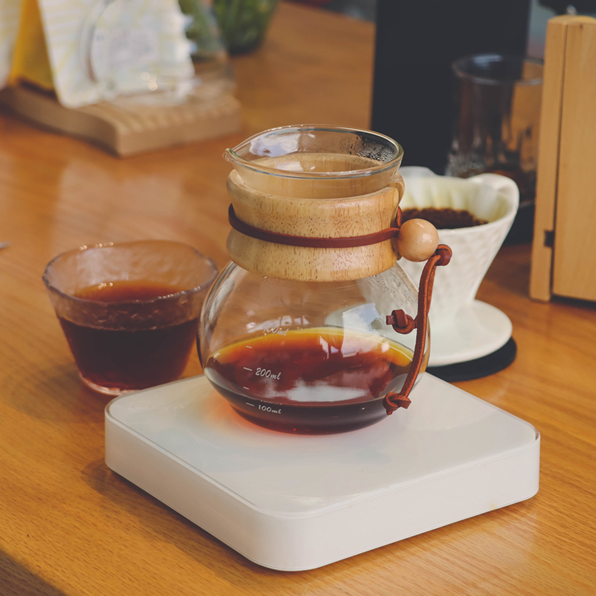 Glass Hourglass Coffee Maker Pot And Top For Percolator