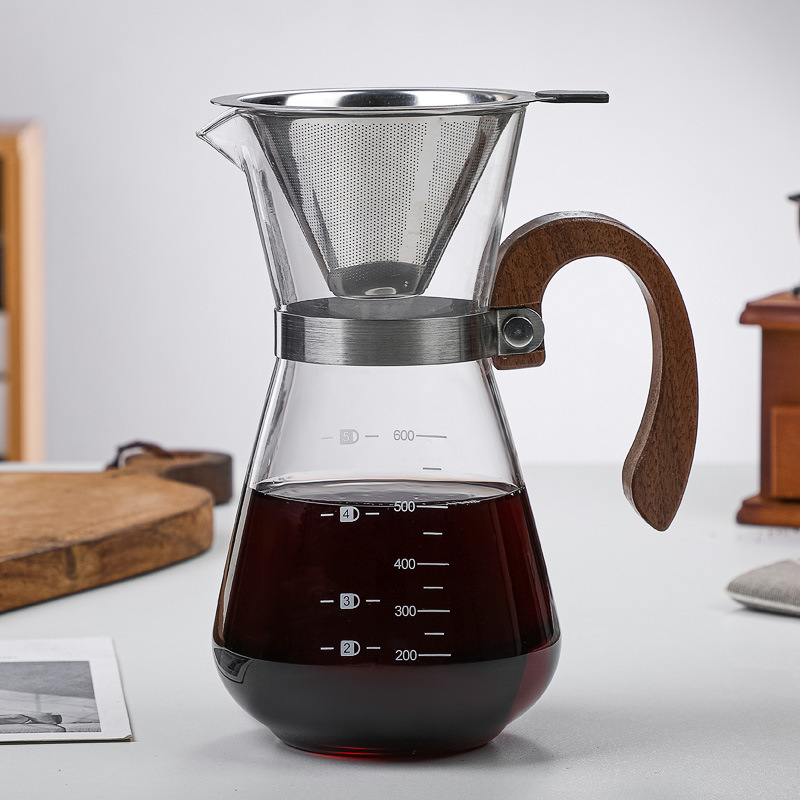 glass manual coffee maker