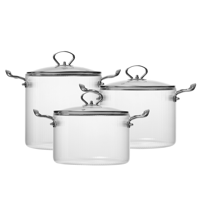 borosilicate glass cooking pot