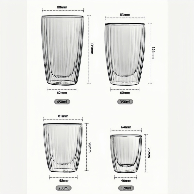 double wall glass cup