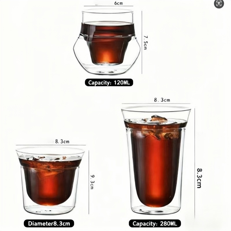 double walled glass mugs