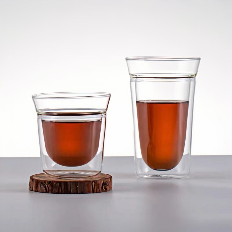 double walled glass mugs