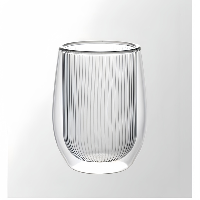 Double skin glass cups target 370ml for coffee