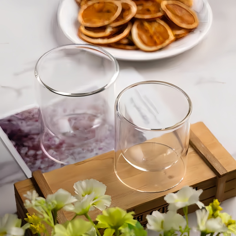 Home travel double wall latte mugs 200ml no handle